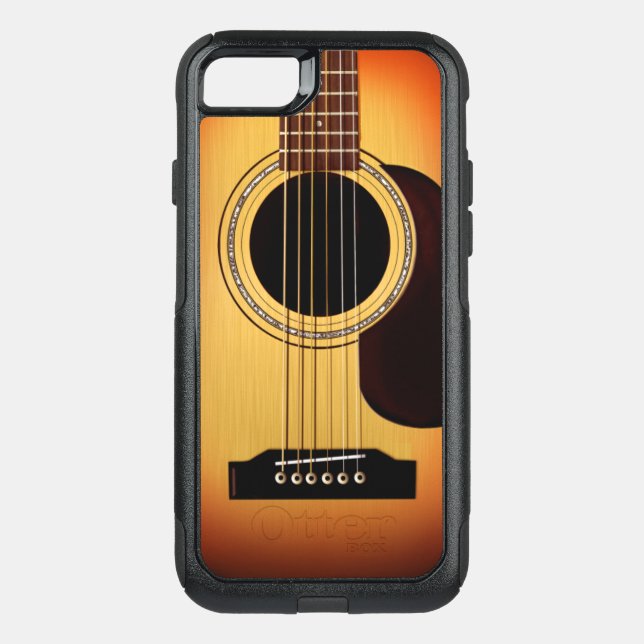 Sunburst Acoustic Guitar Otterbox iPhone Case (Back)