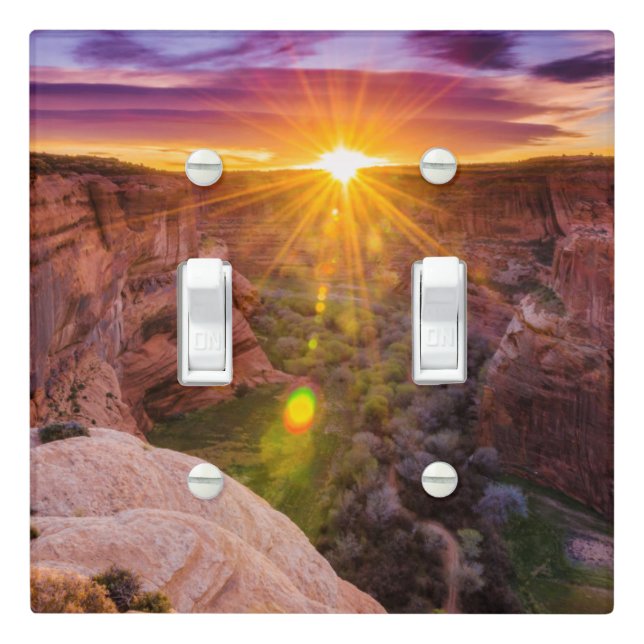 Sunburst at Canyon de Chelly, AZ Light Switch Cover (In Situ)