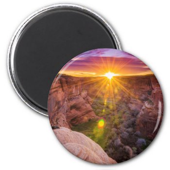Sunburst At Canyon De Chelly  Az Magnet by OneWithNature at Zazzle