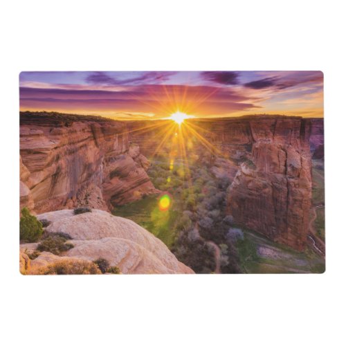 Sunburst at Canyon de Chelly AZ Placemat