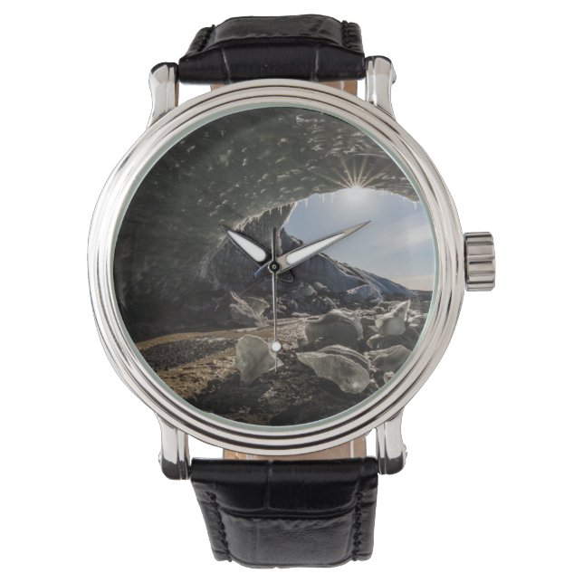 Sunburst at ice cave entrance watch (Front)