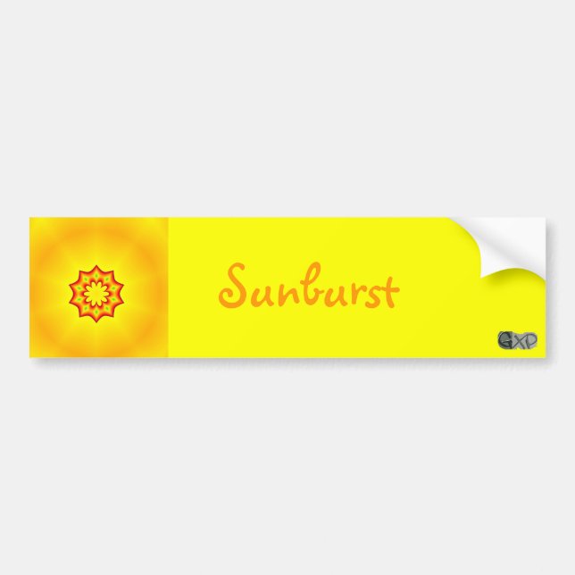 Sunburst Bumper Stickers (Front)