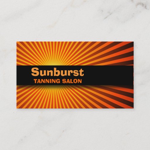 Customizable Sunburst Business Card