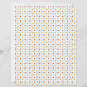 Sunburst Checkerboard Scrapbook Paper - S