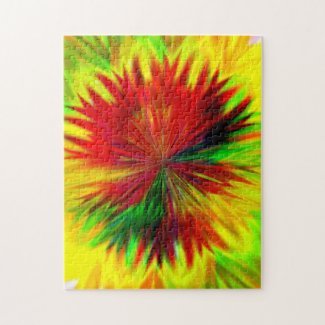 Sunburst Dahlia Jigsaw Puzzle