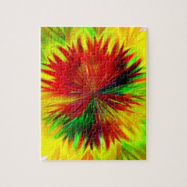 Sunburst Dahlia Jigsaw Puzzle (Vertical)