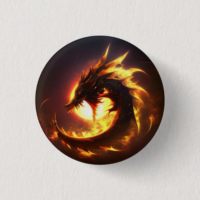 SUNBURST DRAGON BUTTON (Front)