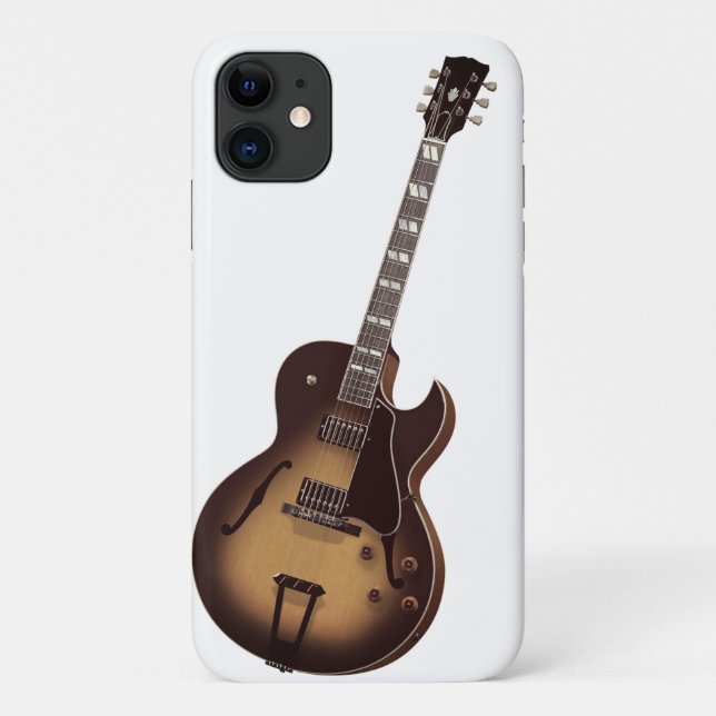 Sunburst Electric Guitar iPhone 11 case (Back)