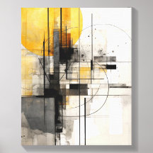 Sunburst in Black and Gold