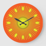 Sunburst Large Clock