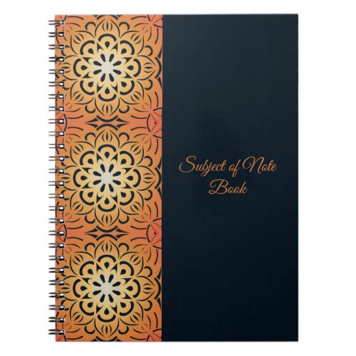 Sunburst Mandala Notebook