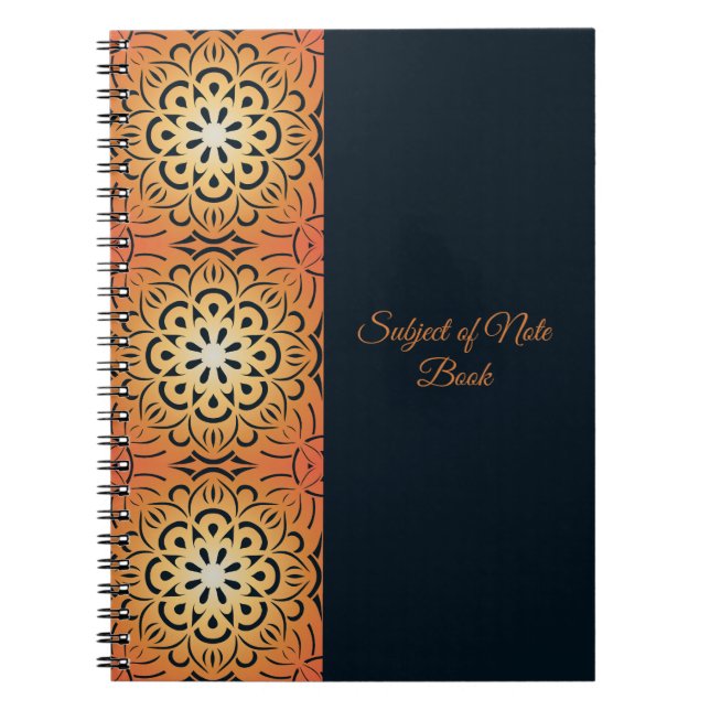 Sunburst Mandala Notebook (Front)