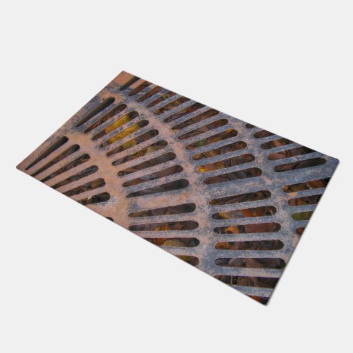 Sunburst Metal Grate In Old Montreal Door Mat | Zazzle