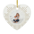 Sunburst Personalized Photo | White and Gold