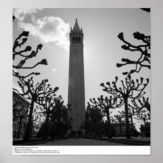 Sunburst, Sather Tower, February 1966 Poster (Front)