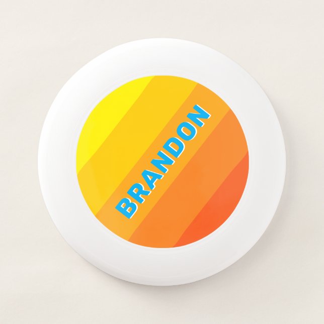 Sunburst Sea Bold Stripes with Name Wham-O Frisbee (Front)