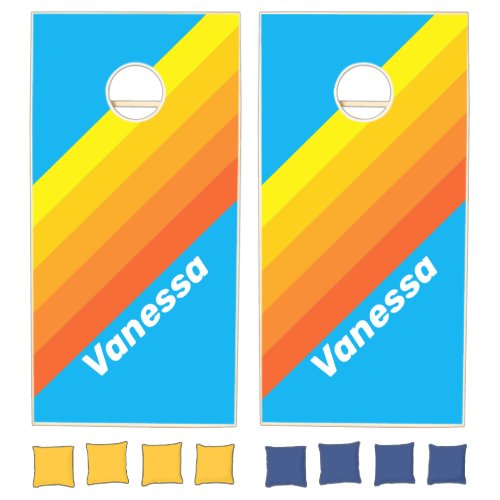 Sunburst Sea Stripes with Name