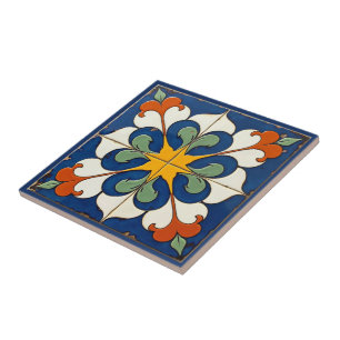 Sunburst Serenade Azulejo Ceramic Tile