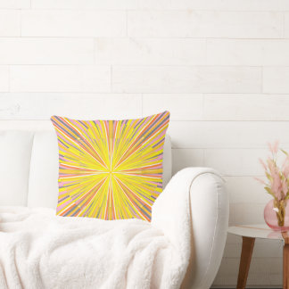 Sunburst String Throw Pillow