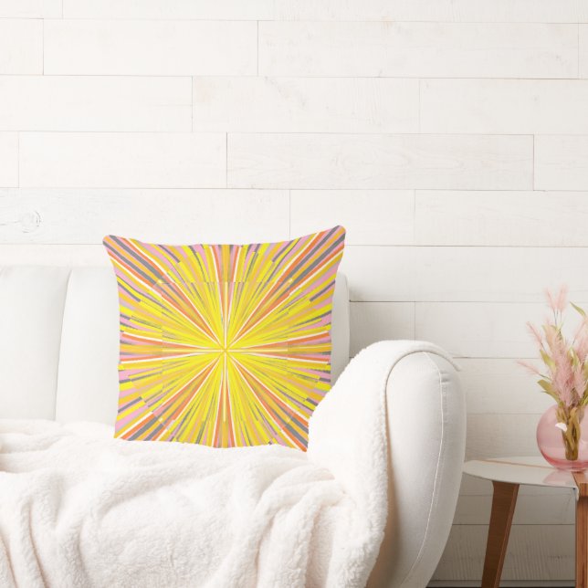 Sunburst String  Throw Pillow (Couch)