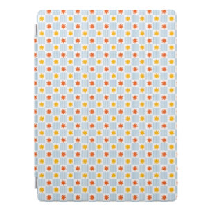 Sunburst Stripe Checkerboard iPad Case