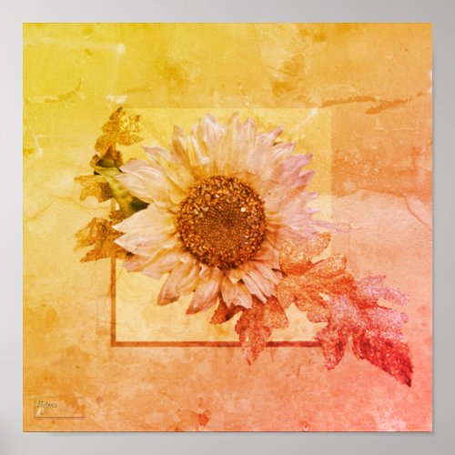 Sunburst Sunflower  Poster