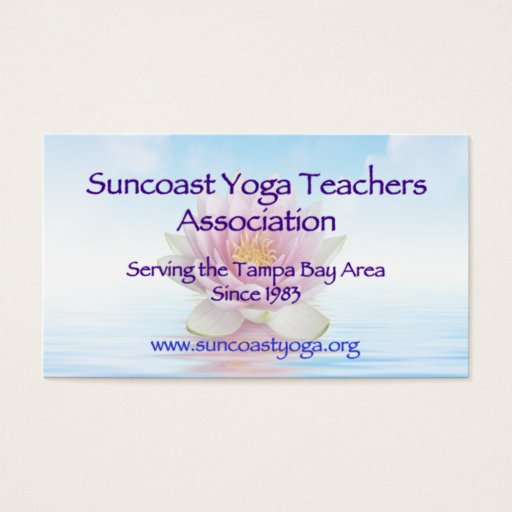 Customizable Suncoast Yoga Teachers Association Business Cards