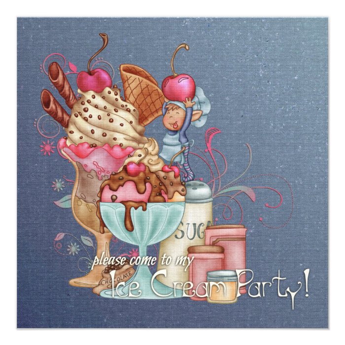 Sundae Chef Custom Invite