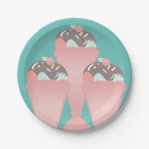 Sundae Cup Diner Birthday Party Paper Plates