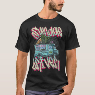 Sundae Driver Strain Distressed Ice Cream Truck Pr T-Shirt
