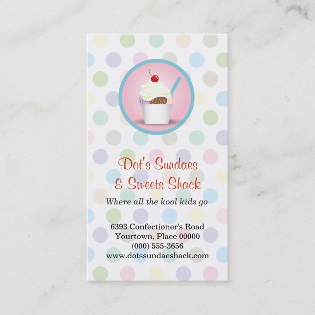 Sundae Shop Loyalty Rewards Card (Front)