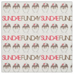 SUNDAE (SUNDAY) FUNDAY Ice Cream Hot Fudge Foodie Fabric