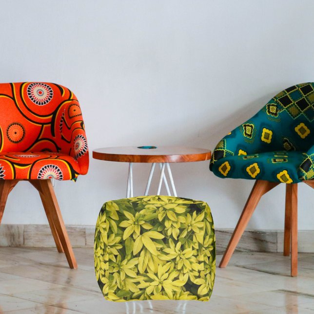 Sundance Mexican Orange Plant Floral Pouf (In Situ Chairs)