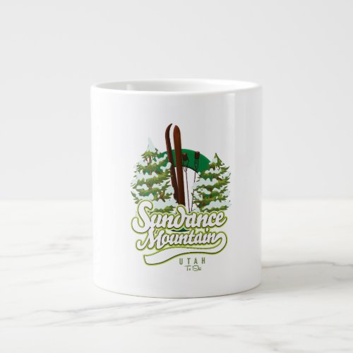 Sundance Mountain Utah Ski logo Giant Coffee Mug