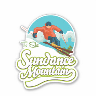 Sundance Mountains ski logo Sticker