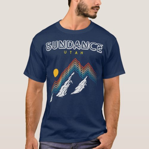 Sundance Utah Retro Ski T_Shirt