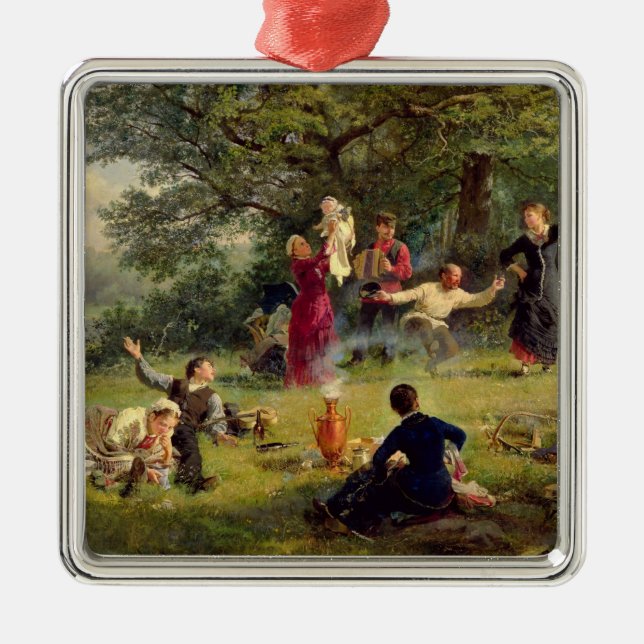 Sunday, 1884 metal ornament (Front)