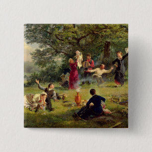 Sunday, 1884 pinback button
