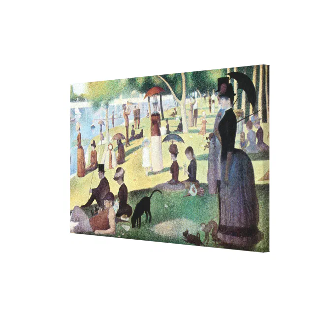 Sunday Afternoon, Island La Grande Jatte by Seurat Canvas Print | Zazzle