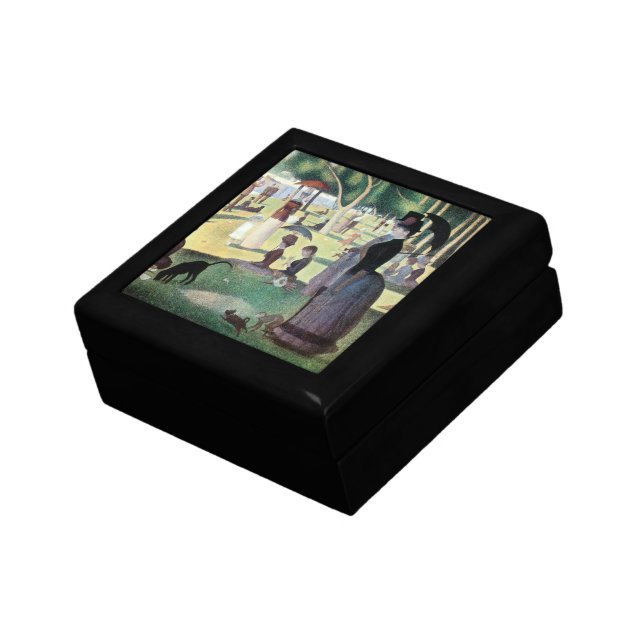 Sunday Afternoon, Island La Grande Jatte by Seurat Jewelry Box (Side)