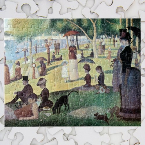 Sunday Afternoon Island La Grande Jatte by Seurat Jigsaw Puzzle