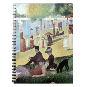 Sunday Afternoon, Island La Grande Jatte by Seurat Notebook