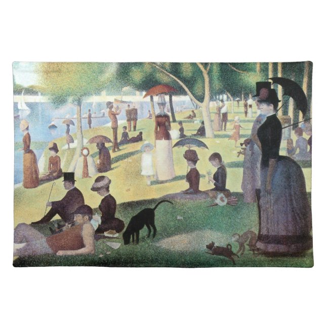 Sunday Afternoon, Island La Grande Jatte by Seurat Placemat (Front)