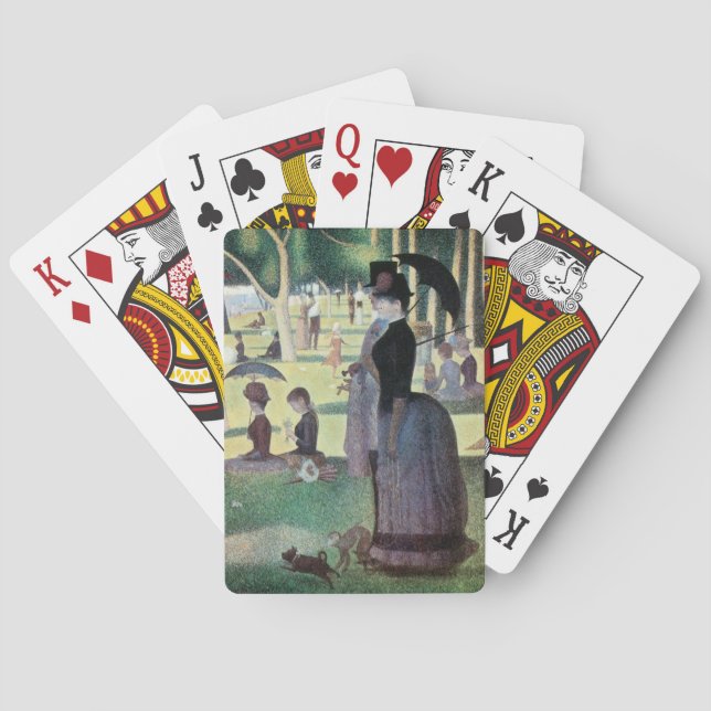 Sunday Afternoon, Island La Grande Jatte by Seurat Poker Cards (Back)