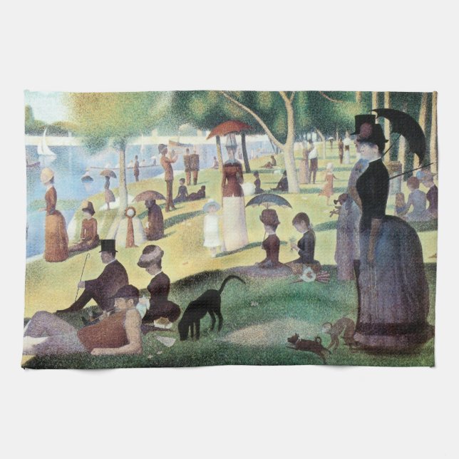 Sunday Afternoon, Island La Grande Jatte by Seurat Towel (Horizontal)