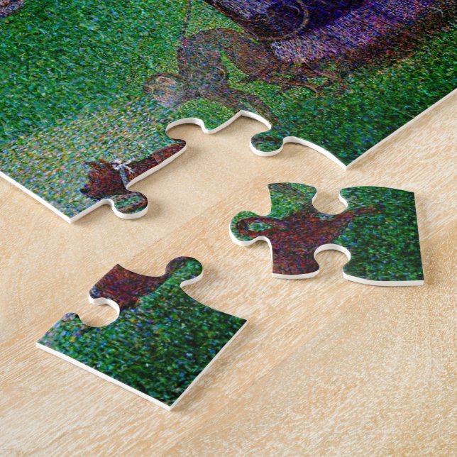 Sunday Afternoon On The Island Of La Grande Jatte Jigsaw Puzzle (Side)