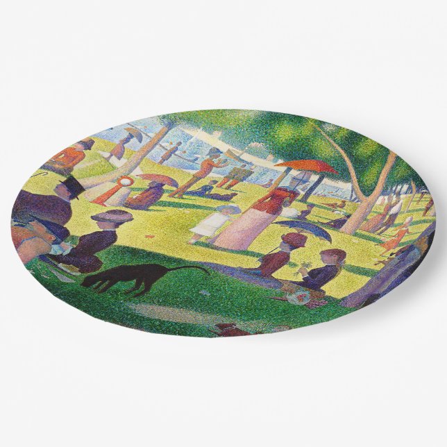 Sunday Afternoon On The Island Of La Grande Jatte Paper Plates (Angled)