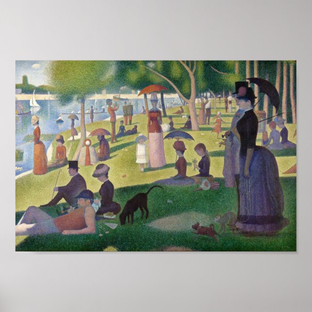 Sunday Afternoon on the Island of La Grande Jatte Poster (Front)