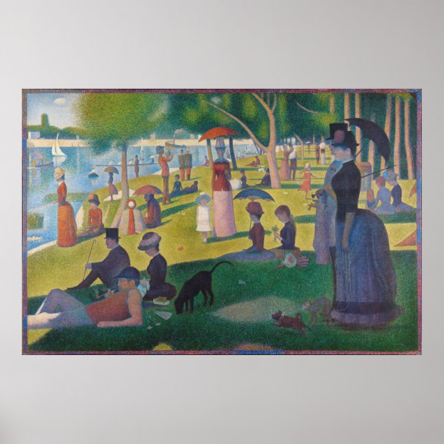 Sunday Afternoon on the Island of La Grande Jatte Poster (Front)