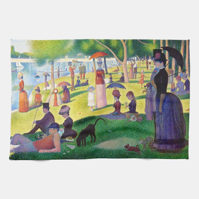 Sunday Afternoon On The Island Of La Grande Jatte Towel (Horizontal)
